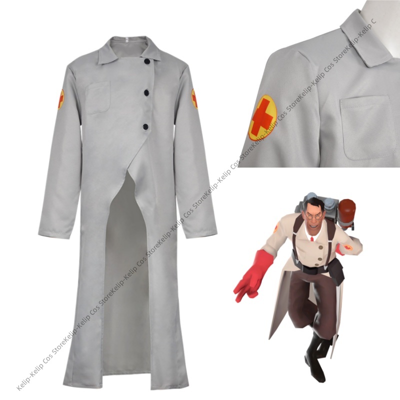 TF2 Medic Cosplay Costumes RED - огляд і ціна Medical Lab Games
