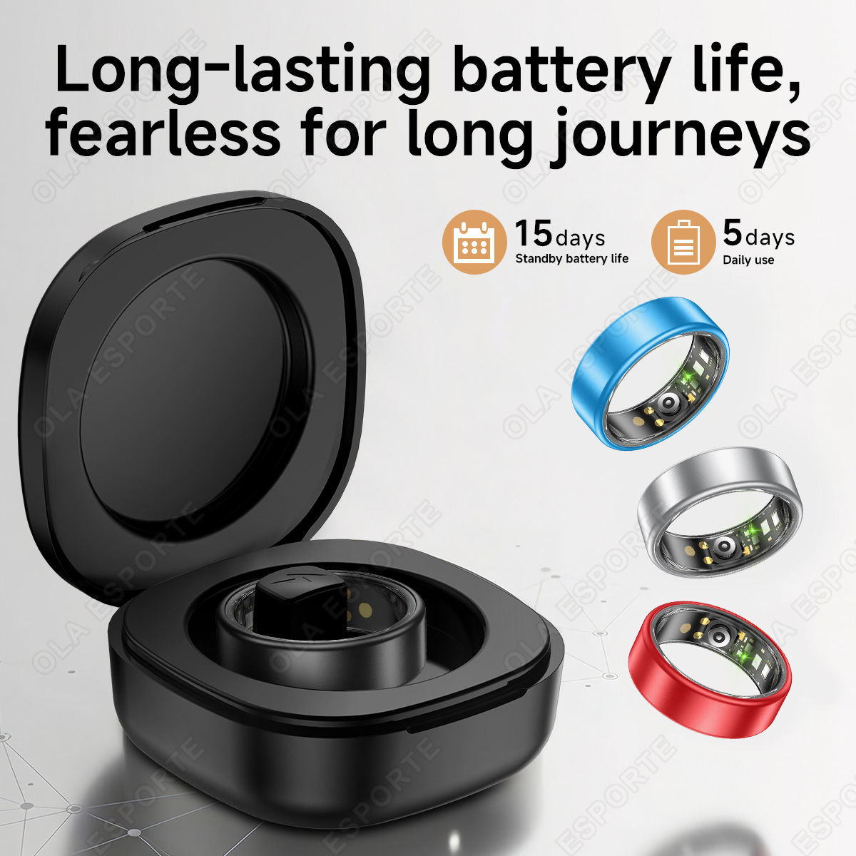 New Smart Ring with Case Heart - огляд і ціна Blood Pressure Monitor
