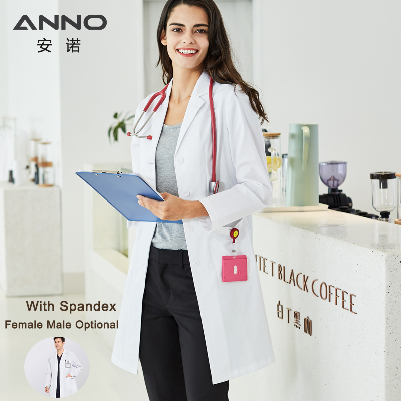 ANNO Long Sleeve Lab Uniforms  - огляд і ціна Medical Lab Gown