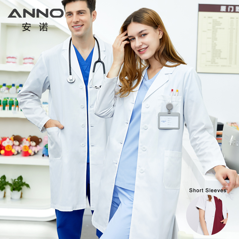 ANNO White Doctor Medical Coat - огляд і ціна Medical Lab Gown