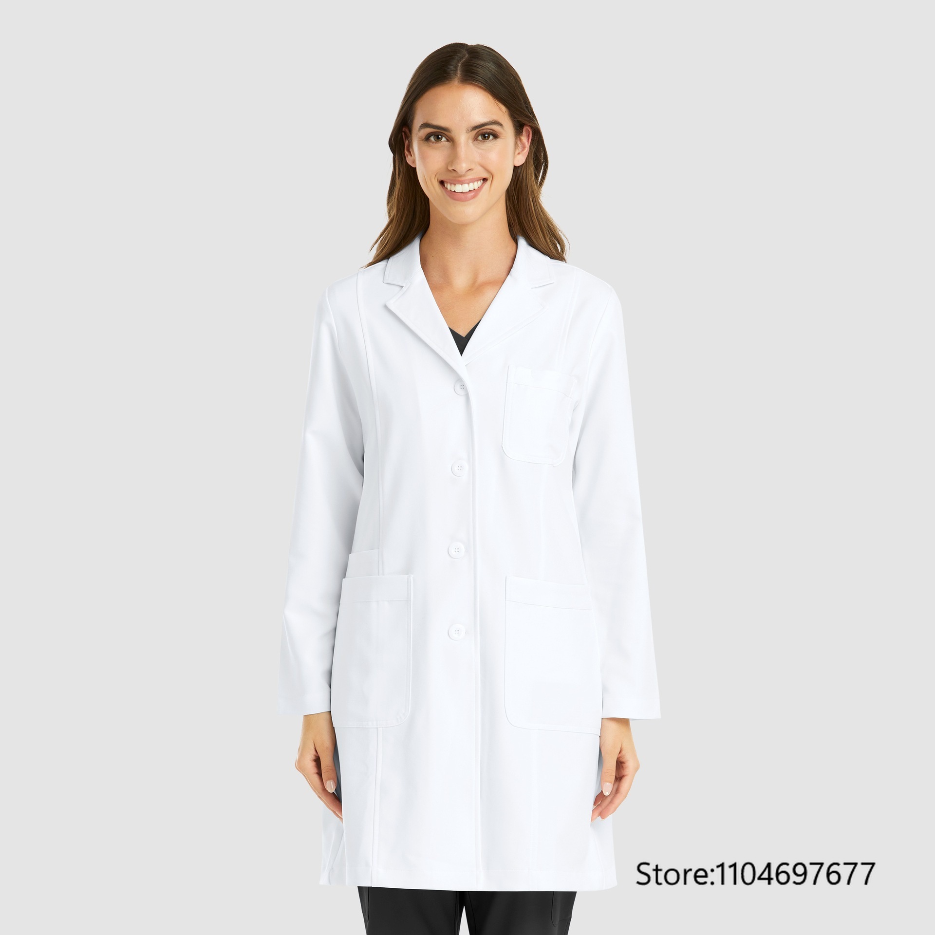 Multicolor Women's Long Sleeve - огляд і ціна Medical Lab Gown