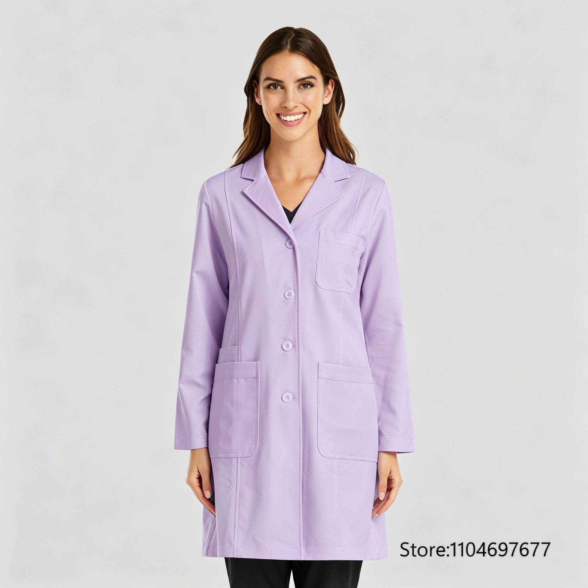 Multicolor Women's Long Sleeve - огляд і ціна Medical Lab Gown