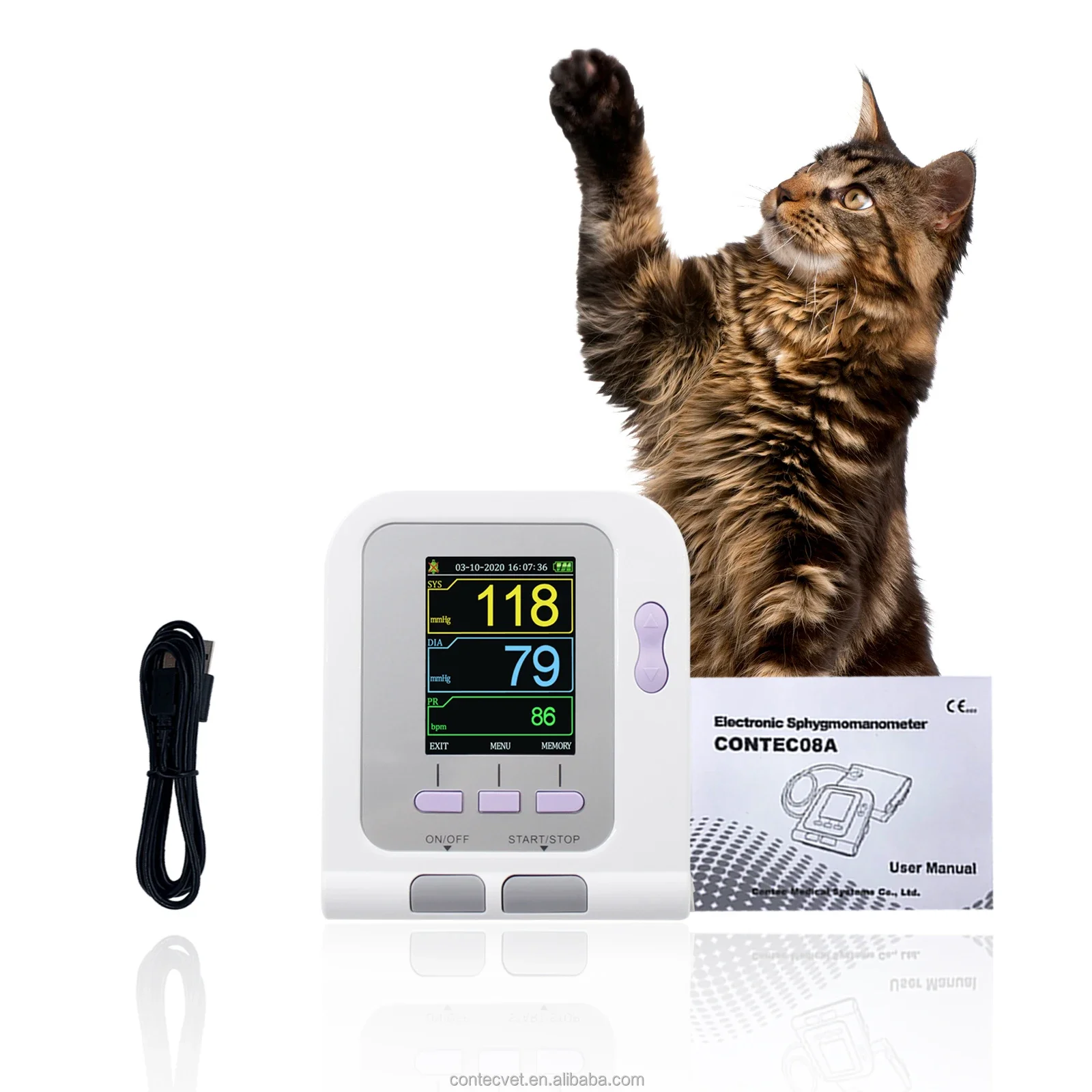 CONTEC08A-VET Veterinary Equip - огляд і ціна Blood Pressure Monitor